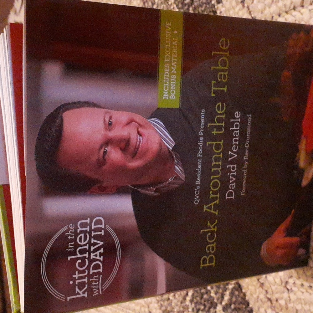 2 Brand New QVC cookbooks. ( David Venable, Meredith Laurence )
